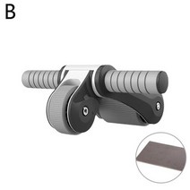 롤아웃 뱃살 빼는 코어 운동 기구 detachable fold ab 롤러 abs 더블 홈 휠 롤러 ab 기계 장비 강도 훈련 k0b0, 검은색