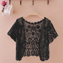 여성 레이스 니트 펀칭 볼레로가디건 뉴타임즈 Y529J207