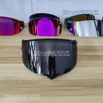 오토바이 스쿠터 바이크 헬멧 쉴드 풀페이스 오픈페이스 반모 xxl 용품 하이바 AGV PISTA GP R GP RR Corsa R Corsa RR RACE3에 적합한 방폭 및, 검은 색