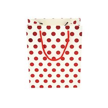 땡땡이 도트 종이백 쇼핑백 예쁜종이백 쇼핑백끈, 1개, 실버