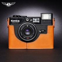 카메라 케이스 가방 소프트 하드 방수 캐리어 TP 오리지널 코니카 C35 EF3 FD AUTO S3 카메라백 리얼 가죽커버 필름커버, 03 C35 FD베이스잉크그린
