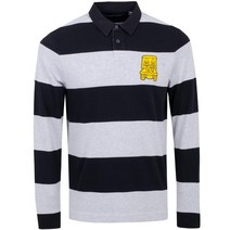 [해외]라일앤스콧 X 골프ICKERS Tailored Fit Rugby S하이RT Jet BLACK/라이트 Grey Marl