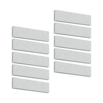 10Pcs 운동 자전거 브레이크 패드는 홈 피트니스 자전거에 대한 피팅 전문가를 대체합니다., 하얀색, 양모 펠트