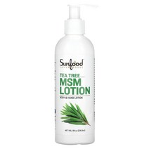 선푸드 Sunfood MSM 로션 티트리 236.6ml(8fl oz), 3개