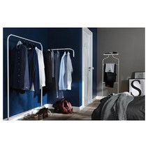 [이케아/IKEA] 행거 수납함 시리즈 (행거/바행거/건조대 모음) MULIG, 01. MULIG 물리그 옷걸이바, 화이트 101.794.36