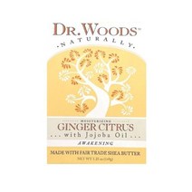 Dr. Woods 진저 시트러스 바 비누 호호바 오일 유기농 시어 버터 5.25온스 팩 3개, 1개(1팩)