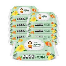 한예지 그린비데 물티슈 46매 캡 10팩+포켓티슈 10매x5팩 증정