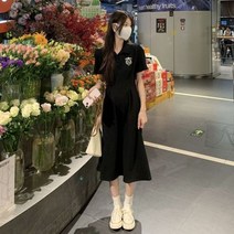 화이트블루 세련되고 우아한 숙녀를 위한 루즈 미디 드레스 그린 트렌드 패션 코튼 캐주얼 여성 이브닝 드레스 2023 귀여운 일체형