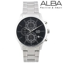 [ALBA] 세이코 알바 100M 방수 크로노그라프 손목시계 AM3411X1