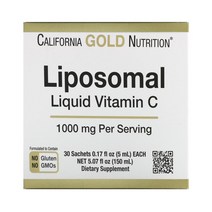 캘리포니아골드뉴트리션 Liposomal Liquid Vitamin C 리포조말 리퀴드 비타민C 1000mg 30포