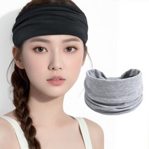 스타일몬 와이드 헤어밴드 2P, 블랙1P+그레이1P, 2개
