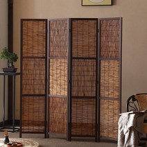 격자 무늬 반투명 파티션 가림막 전시 카페 업소용 식당 공간분리, 높이 180x폭 40cm 4폭B