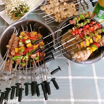 양꼬치기계 바베큐그릴 회전그릴 불판 캠핑 꽂이 꼬치구이 가정용 음식점용, 전용포크10개스토브미포함
