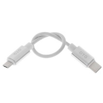 USB 3.1 유형 C에서 마이크로 USB 수컷에서 수컷 OTG 케이블 빠른 충전 경량, 은