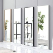 벽걸이거울 전신경 와이드미러 미용실 피팅룸 옷가게, 쿠팡 블랙_설치