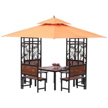 3m 파고라 전원주택 정자 아파트 정자 그늘 방가로, 럭셔리 30X60 튜브 (1.2m테이블 포함)