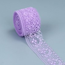 10 야드 레이스 리본 양측 수공예 자수 패브릭 트림 DIY 인형 옷 바느질 공예118867, Purple