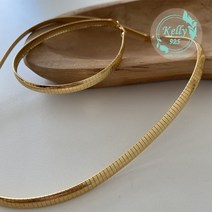 [Kelly 925] 925silver 6mm gold/pink gold 뱀줄목걸이 스네이크목걸이 (한국산)- 14k도금