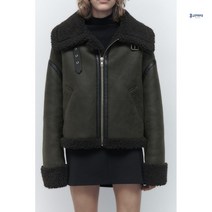 자라 무스탕 ZARA 코트 인조모피 점퍼 따뜻한 3548241 500