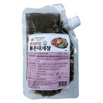 힘찬푸드 국산 붉은대게장 가니미소 400g, 1팩