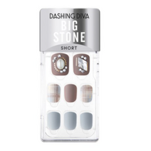 데싱디바 매직프레스 어텀클로젯 네일팁 숏사이즈 빅스톤, 매모리아, 1개