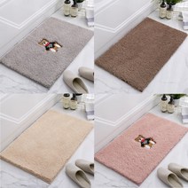 철스몰 부드러운 극세사 욕실 발매트 주방매트 현관러그, 브라운