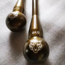 클럽벨 덤벨 방망이 파워블럭 누오 곤봉형, 골드, 6KG