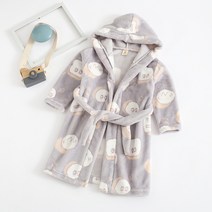 스타빈 아동용 패턴 후드 목욕가운 100호, 그레이몬스터, 1개