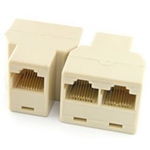 인터넷분배기 RJ-45 분배기 어댑터 커넥터 이더넷 네트워크 RJ45 케이블 CAT5 CAT6 LAN 8P8C 모듈 플매트 카펫 러그 노트북, [02] 1pcs
