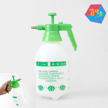 원터치 원예용 2L 세차 고압 압축 분무기 소독건 화이트그린 세차용분무기 셀프세차폼건 화분분무기