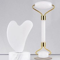 더베라 괄사마사지기 2종세트 [백옥하트+페이스롤러]