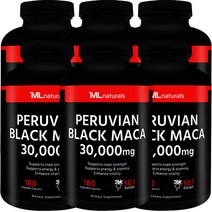 [미국빠른직구] 마이라이프 내추럴스 페루비안 블랙 마카 30 000 mg 180정 6병