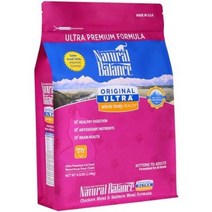 내추럴발란스 오리지날 울트라 WBH 닭고기 & 연어 포뮬라 전연령 캣 사료, 2.04kg x 2개, 닭