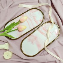 핑크 대리석 트레이 소 빈티지트레이 촬영소품 인테리어소품 엔틱소품 카페쟁판, 상세페이지 참조