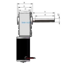 웜기어 감속기 모터 높은 토크 DC 12V 24 볼트 전기 웜 기어 모터, 02 16rpm_01 12V