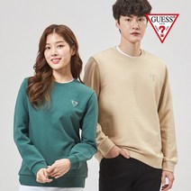 게스 미니삼각 PVC로고 CP쭈리 맨투맨 NM1K0161