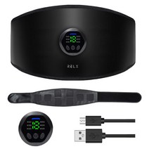 [젤 시트 불필요] RELX EMS 벨트 복근 벨트 아버지의 날 [국내 메이커] 8 장의 전극 패드 6 종류 모드 18 단계 강도 복근 복근 머신 트레이닝 USB 충전식 간단 조작 남녀 겸용 선물 선물