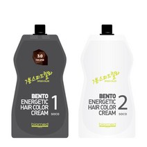 바이오메드 벤토에너제틱 7분 스피드 헤어 칼라크림 500ml, 블랙(1N)
