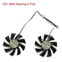 지포스 Geforce 88mm t129215su pld09210s12hh 쿨러 팬 기가바이트 geforce gtx 1050 1070 ti gtx 960 1060 rx 480, 2볼 베어링-쌍