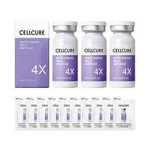 셀트리온 셀큐어 화이트 에너지 멜라앰플 4X 10ml x3 + 체험분 10매, 단품
