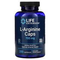 Life Extension 라이프익스텐션 엘아르기닌 L-Arginine 700 mg 200 캡슐
