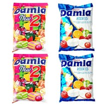 담라 대용량 어쏘티드 캔디 (레드2kg + 블루2kg), 단품