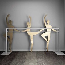 발레 바 개인용 요가 무용 필라테스 스트레칭봉 탄츠, 상세 페이지 참고, 블랙 싱글 레이어 100x60x75