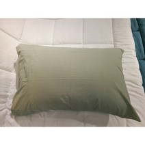 모던하우스 고밀도 80수 바이오워싱 홑겹 베개커버50X70 아보카도그린 CV0321065