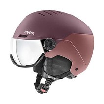 UVEX 유벡스 남여공용 수배 바이저 스키 헬멧, 골동품 장미 매트, 중간(21 1/4 - 225/6인치)