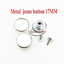 저스트인 혼합 금속 청바지 단추 바느질 의류 액세서리 장식 JMB-079 적합 17mm 30 개, [20] 19