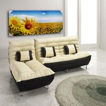 MDF1437 큰송이해바라기밭유화액자(대) (7) 장미유화/해바라기그림/해바라기액자/포인트액자