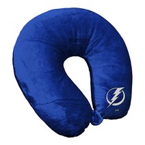 The Northwest Company NHL 세인트 루이스 블루스 아플리케 목 베개 30.5 x 33 x 10.2cm(12 x 13 x 4인치) 팀 색상, Tampa Bay Lightning
