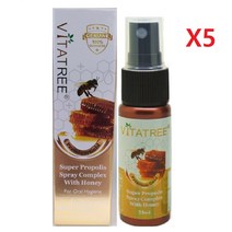 호주 비타트리 프리미엄 골드 프로폴리스 스프레이 25ml- 5개, 25ml