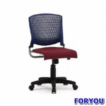 Foryou3040 관리자용 회전의자 알파 팔무 사출 쿠션 의자 공부 학생, 네이비 레드